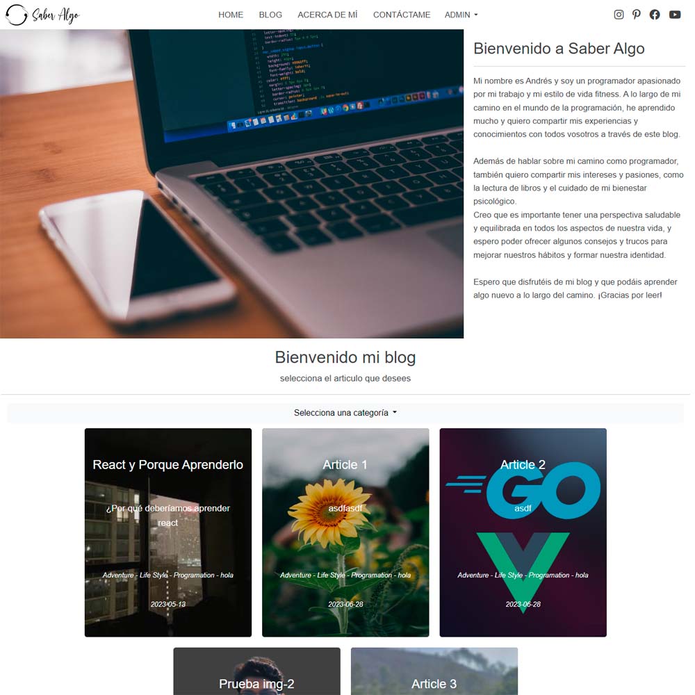 Saber Algo Blog